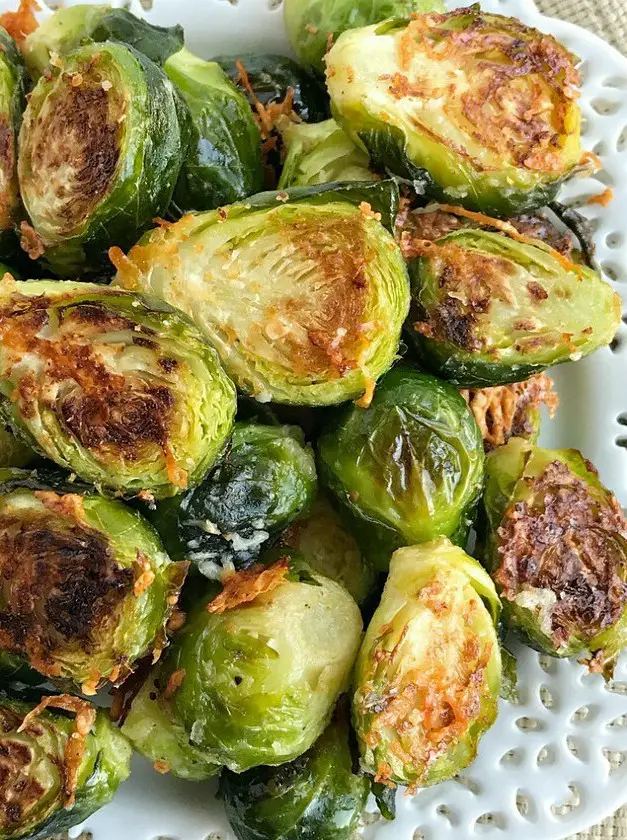 Oven Roasted Parmesan Brussel Sprouts