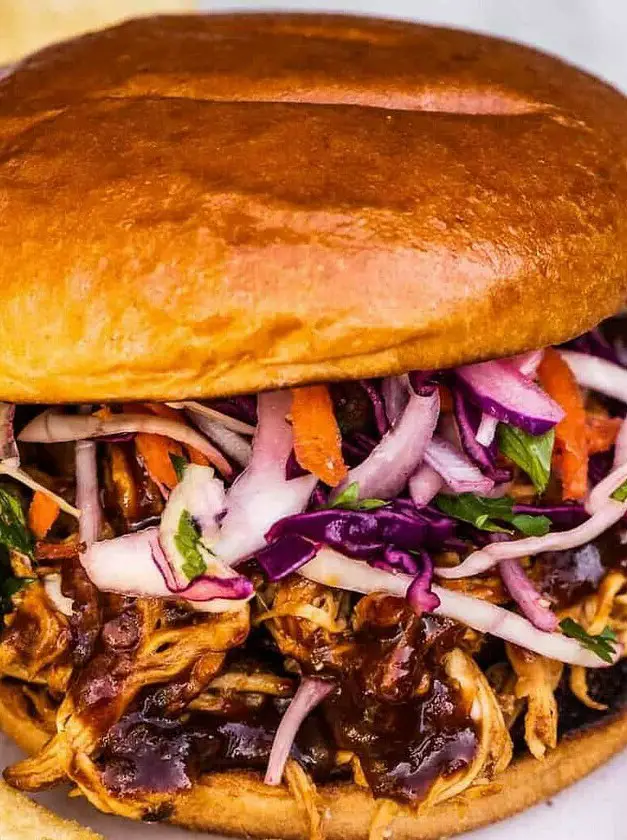 Dutch Oven BBQ Pulled Chicken Sandwich