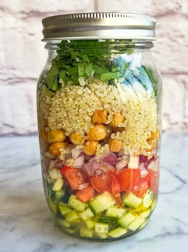 High-Protein Chickpea Quinoa Salad