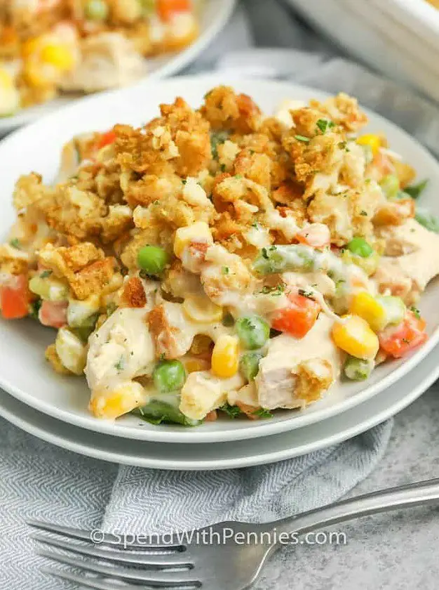 Chicken Stuffing Casserole