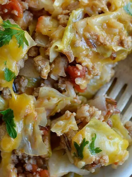 Easy Stuffed Cabbage Casserole