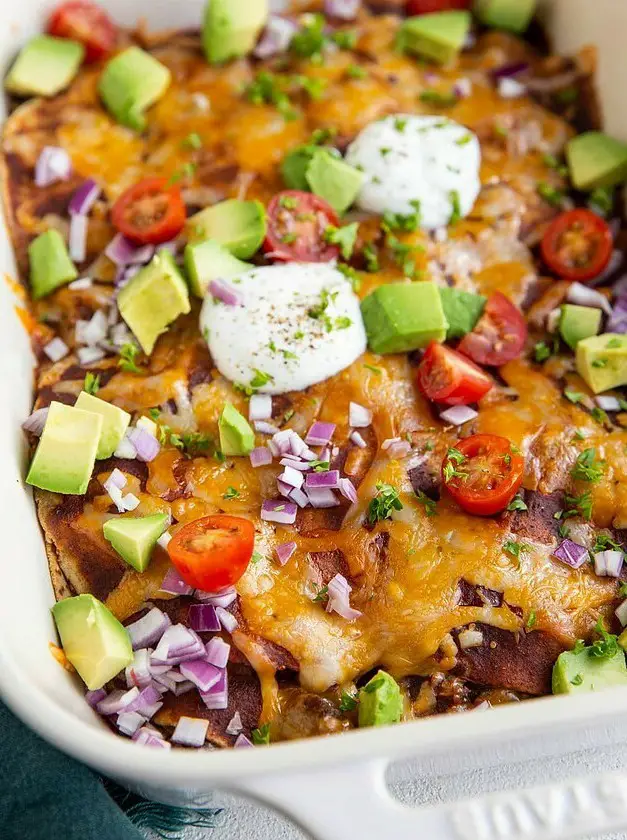 Ground Beef Enchilada Casserole