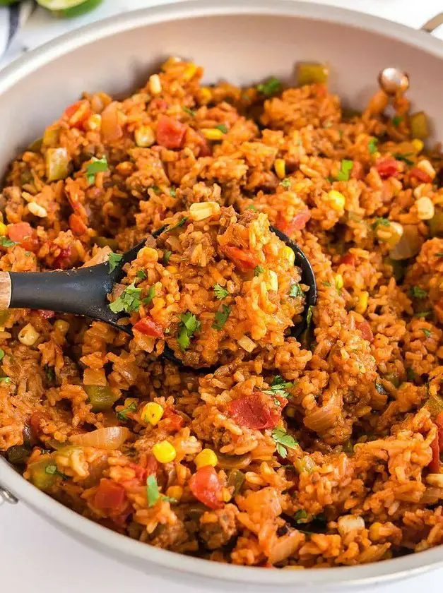 Spanish Rice with Ground Beef