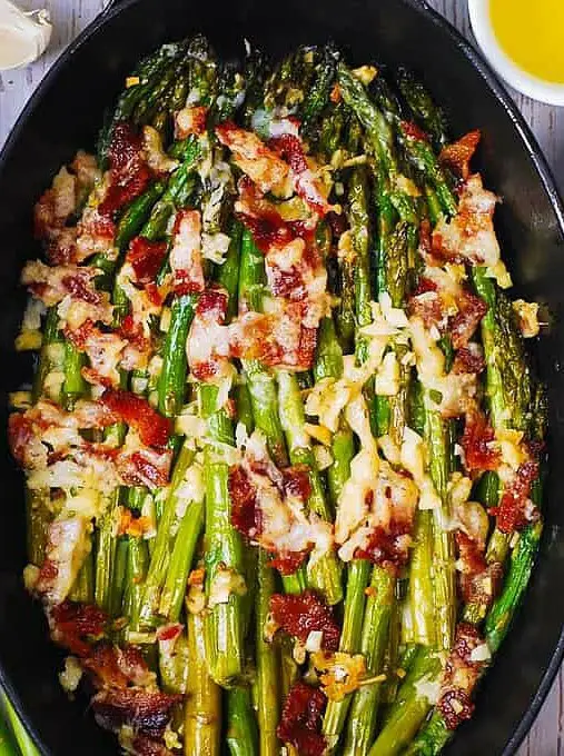 Cheesy Baked Asparagus