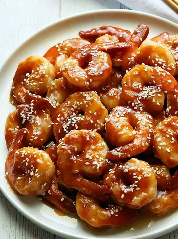 Honey Garlic Sesame Shrimp