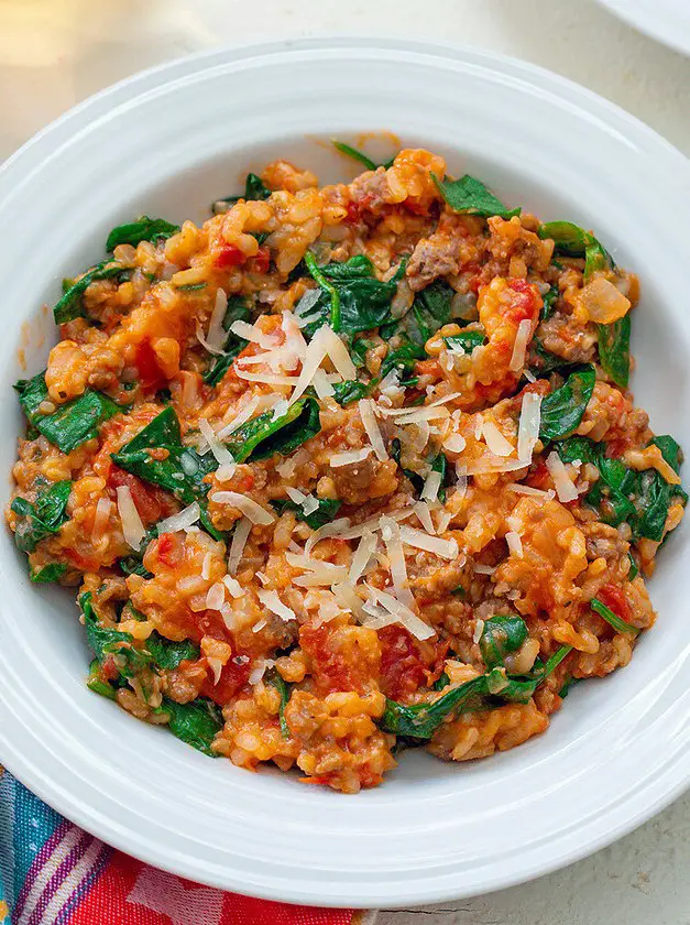 Tomato and Sausage Risotto