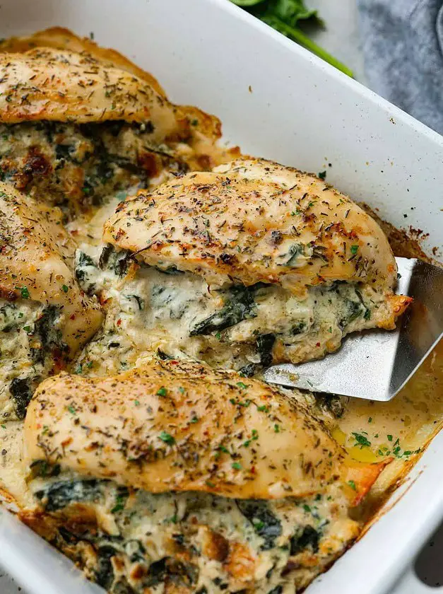 Spinach Stuffed Chicken Breast