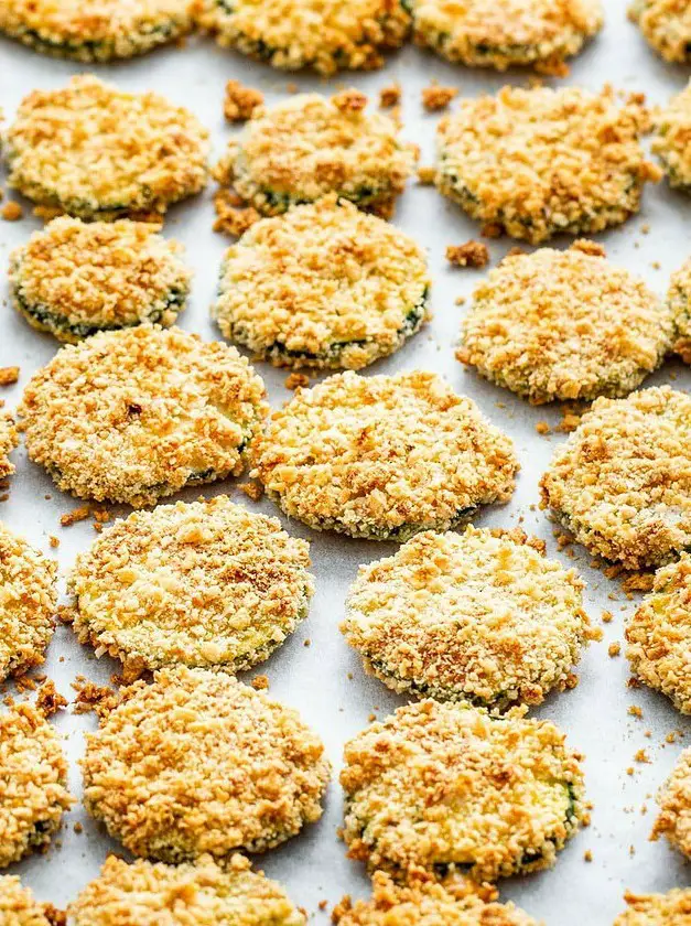 Baked Parmesan Zucchini Crisps