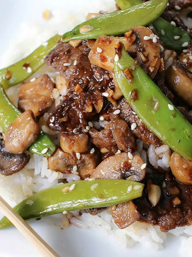 Asian Beef with Sugar Snap Peas