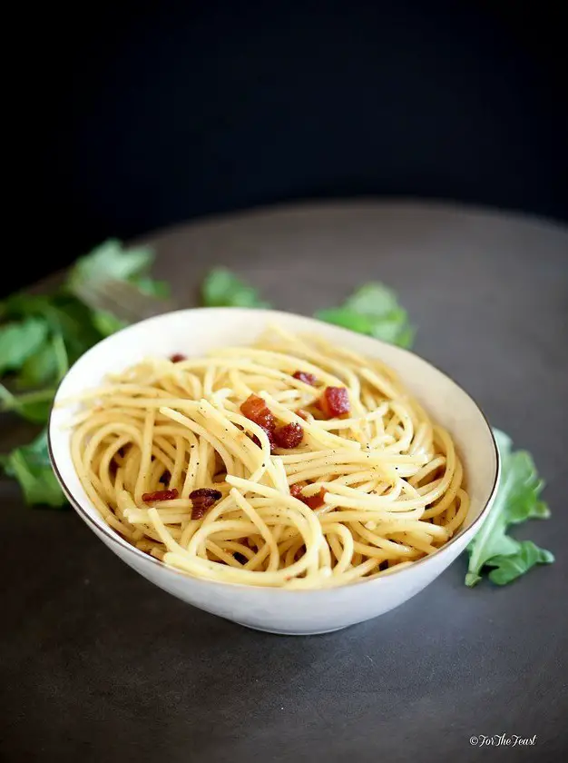 Pasta, Pancetta, and Parma Cheese