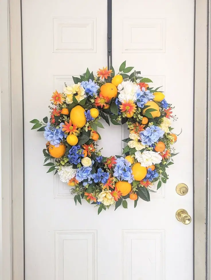 LEMON AND ORANGE WREATH