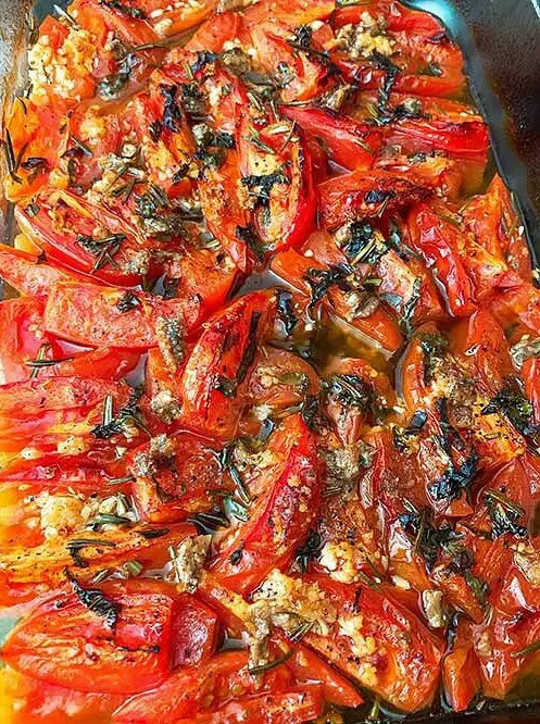 Roasted Tomatoes with Anchovies