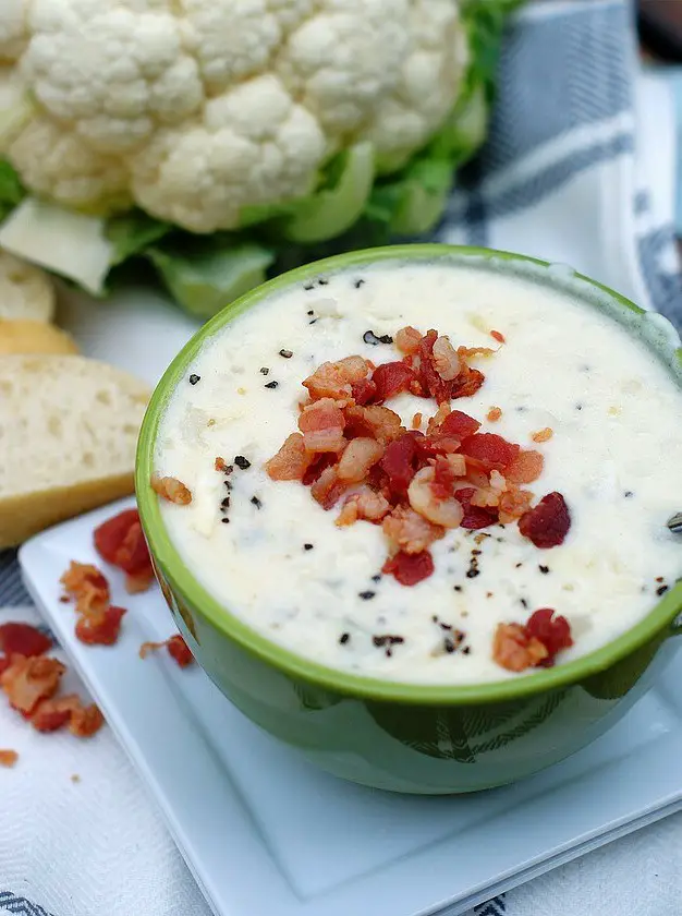 Creamy Short Cut Parmesan Cauliflower Soup