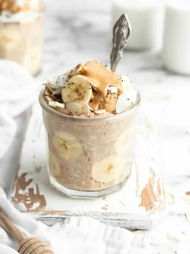 Peanut Butter Banana Overnight Oats