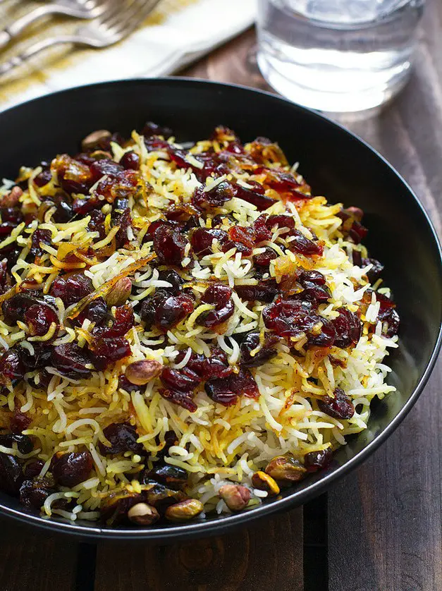 Persian Cranberry Rice Pilaf