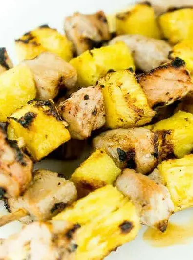 Hawaiian Pork & Pineapple Shish Kebabs