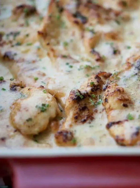 Chicken in An Irish Whiskey Cream Sauce