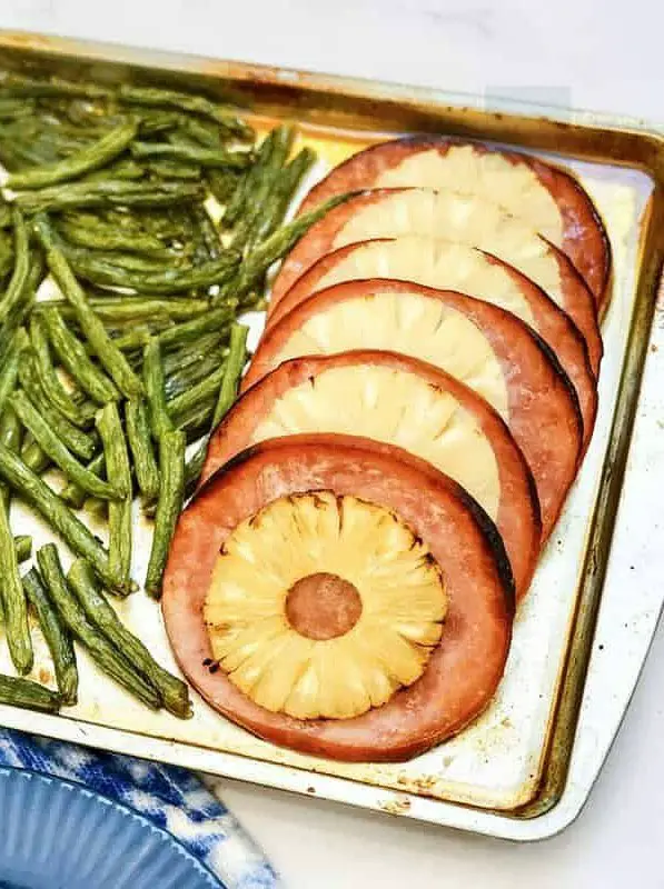 Ham & Pineapple Sheet Pan Dinner