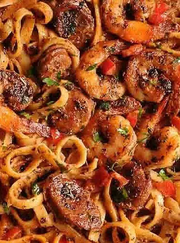 Creamy Cajun Shrimp Pasta with Sausage