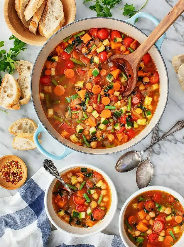 Many-Veggie Vegetable Soup