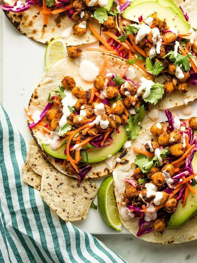 Crispy Chickpea Tacos