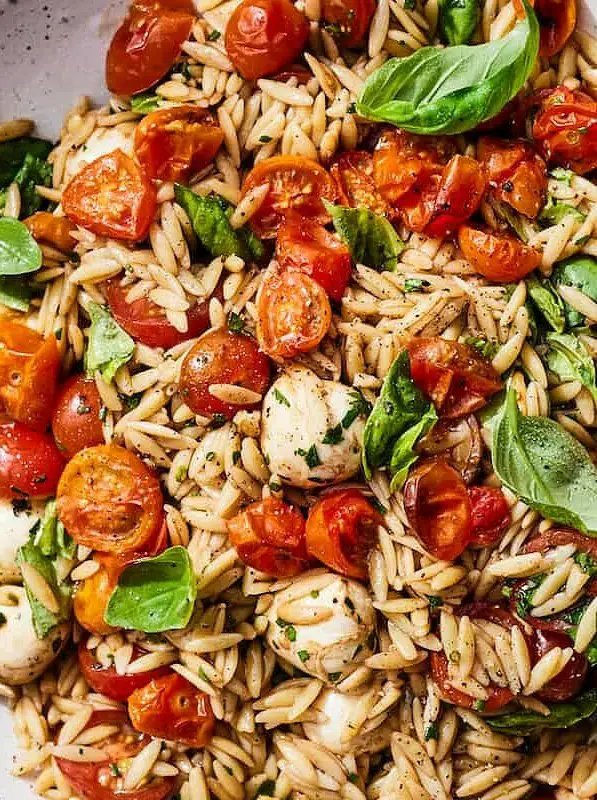 Caprese Orzo Pasta Salad