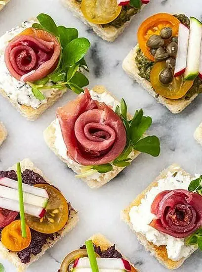 Beautiful Spring Canapés