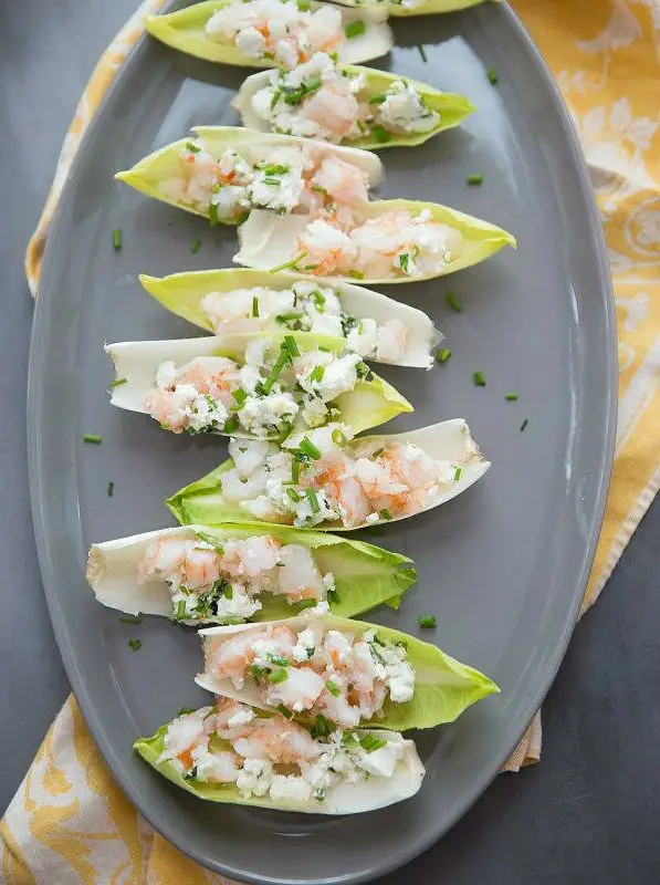 Endive with Shrimp Salad