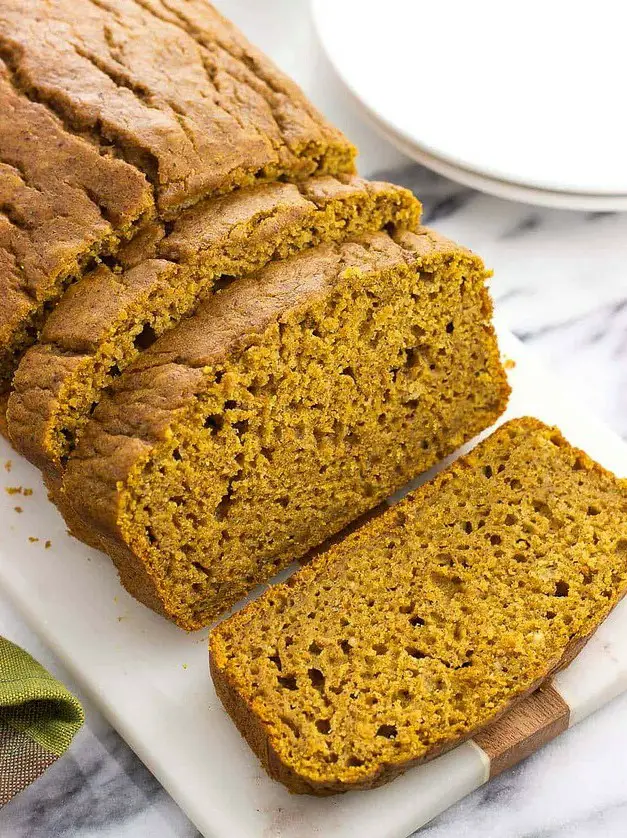 Naturally Sweetened Pumpkin Bread