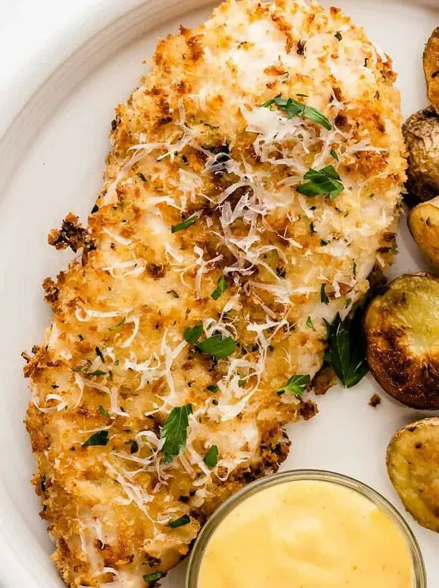 Air Fryer Parmesan Crusted Chicken