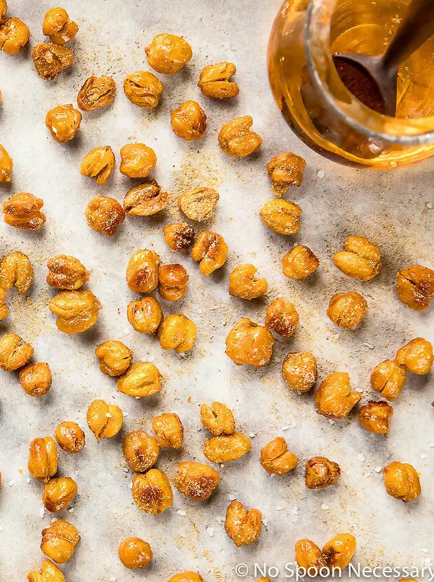 Crispy Honey Roasted Chickpeas