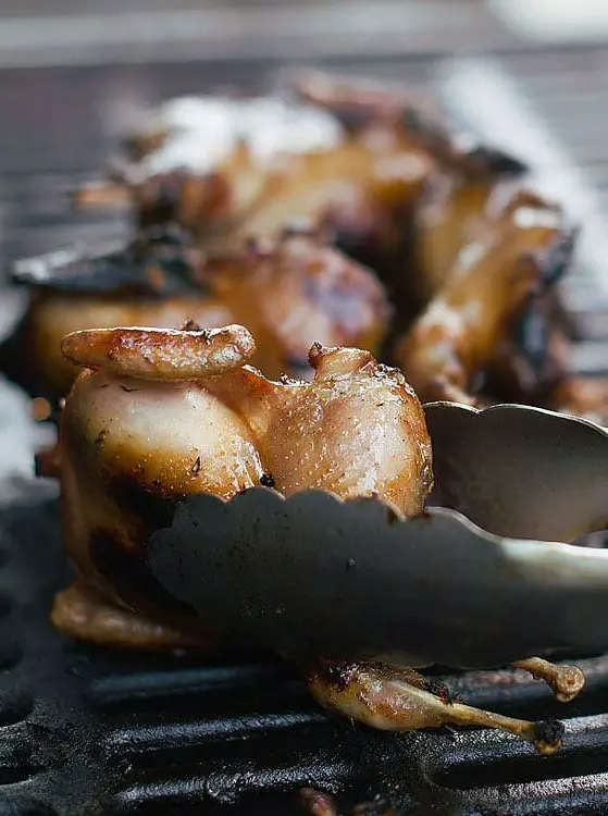 Grilled Quail with South Carolina Barbecue Sauce