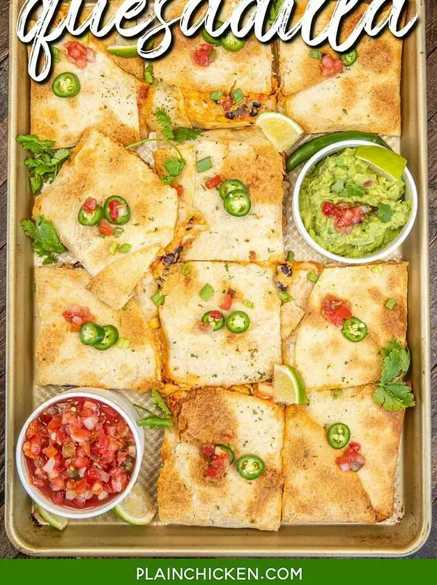 Sheet Pan Quesadilla