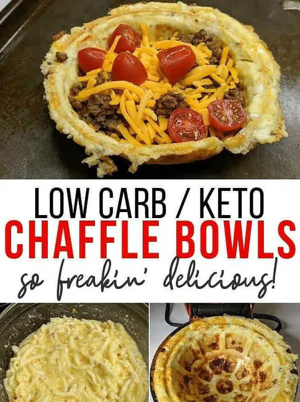 Keto Chaffle Taco Bowls