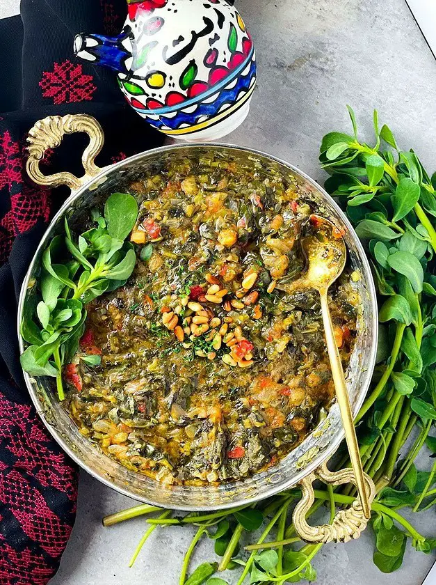 Palestinian Purslane Stew