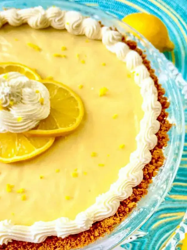 No Bake No Egg Lemon Icebox Pie