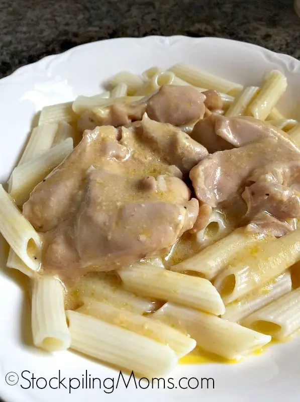 Crockpot Cheesy Garlic Chicken