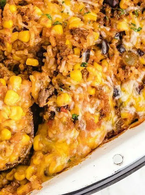 Mexican Beef and Rice Casserole