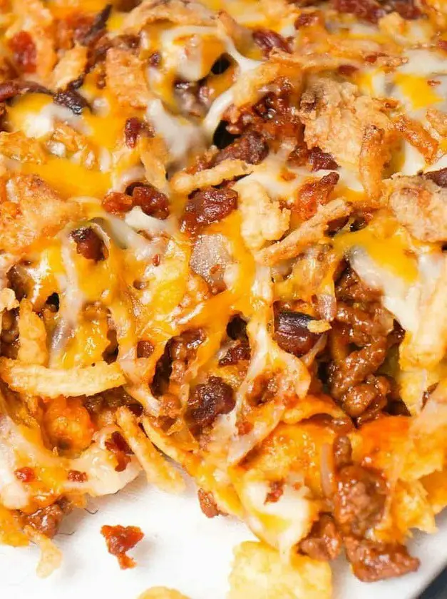 BBQ Bacon Cheeseburger Frito Pie