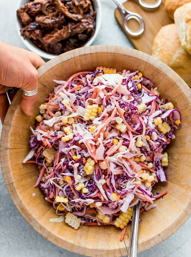 Corn Cabbage Tangy Cole Slaw