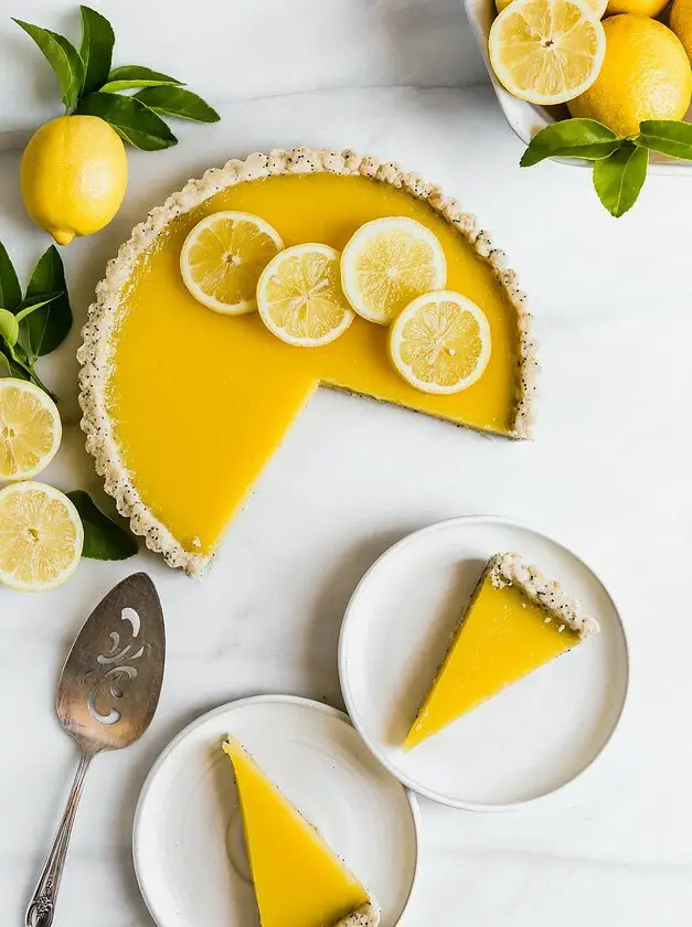 Meyer Lemon Bar Tart