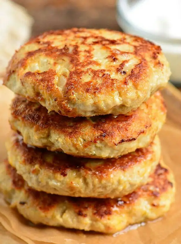 Cheddar Ranch Chicken Burgers