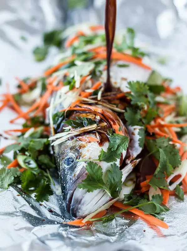 Asian Style Baked Rockfish