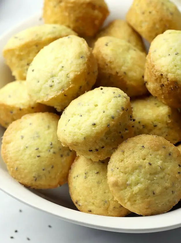 Lemon Chia Seed Mini Muffins