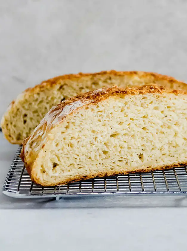 Easy Crusty Asiago Bread