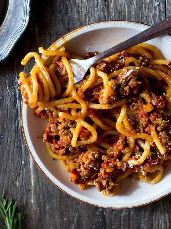 Pici with Tuscan Sausage Pasta