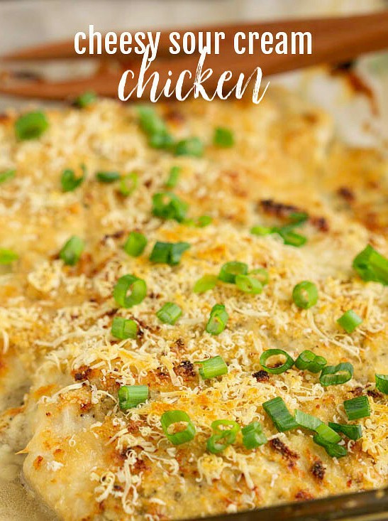 Cheesy Sour Cream Chicken