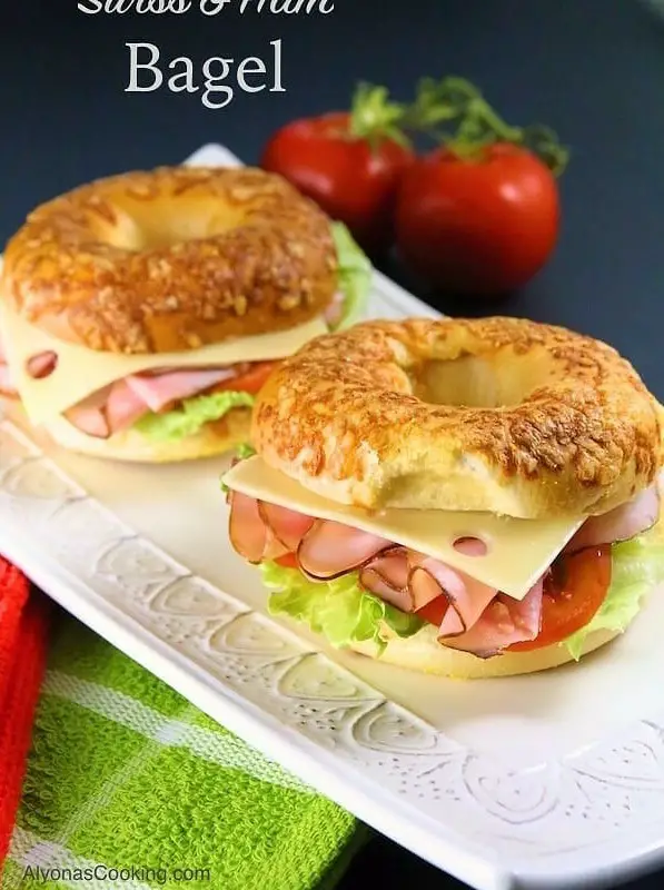 Asiago Cheese Bagel Sandwich