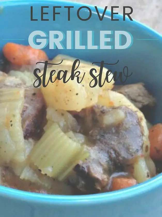 Leftover Grilled Steak Stew