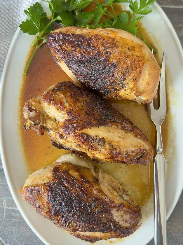 Baked Bone in Chicken Breasts